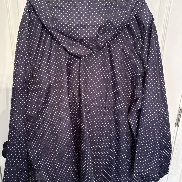 Catherines Ultimate Packable Parka - Womens Size 4XL - Navy w/White Polka Dots - Picture 9 of 11